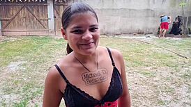 sex with hired guy in backyard trailer, wow! 😍