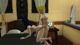 naruto hentai hinata and naruto married couple enjoy romantic sex day with anal assfucking!