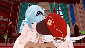 原神骑士优菈可莉琴被猛操