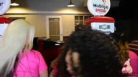 Pawg Virgo Peridot and her big booty friends getting wild at the gas station