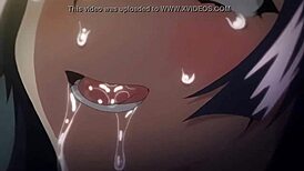 Anime milf with big tits in hentai style