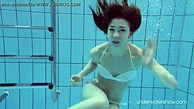 Roxalana's Tight Pussy Swims In The Pool