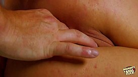 blonde feels intense pleasure as husband's dick stuffs her face and roughs her anus