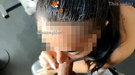 Un poco de exhibicionismo en el hotel with group swingers and blowjobs