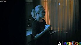 mixedx - busty beauty christina shine is pleasing herself by playing with her tits and pussy 😍