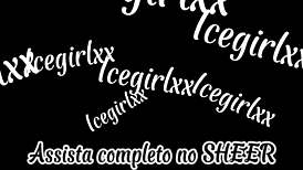 presentinho de natal, marcella branquinha me deu plug no cuzinho e gozada gostosa