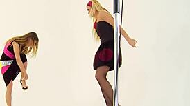 European Lesbians Wrestle in Catfight