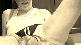 Thomas Odea jerks his monster cock in gay porn!