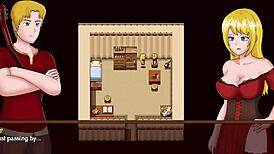 Want to see Ashley the Pirate give blowjobs in this hentai game?