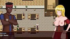 Want to see Ashley the Pirate give blowjobs in this hentai game?