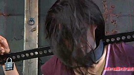 Naked brunette girlfriend in lingerie rubs her pussy for me