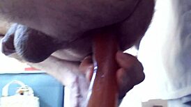 cuban gay guy plays with dildos and toys 😈