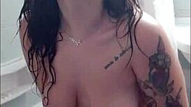 i relax in the bathtub with my tattoos