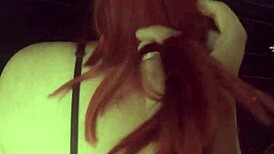 Housewife Seduces Neighbor In Lingerie On Chair.