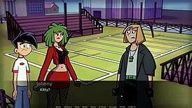 Watch this hot goth girlfriend masturbate in Amity Park parody?