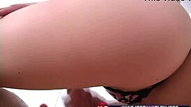 Henny's slutty handjob on teen 18+ ends with intense cumshot