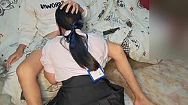 Told Her To Study But Ended Up With A Mouthful