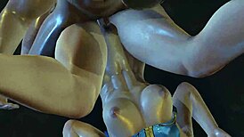 Chun Li Endures Hardcore Penetration in 3D Fight