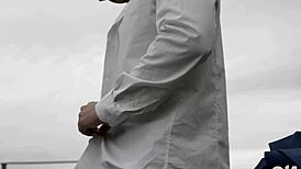 guy next door strips naked in suits 😏