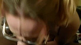 Dixie deepthroats big black cock like a slut