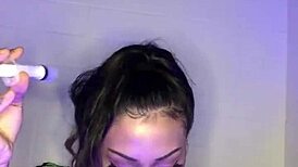 mia says, 'i'm sucking my big dildo named big john'