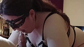 Bbw Girl Performs Intense Throat Action For Her Master