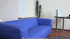 Real amateur casting turns into steamy sex tape interview