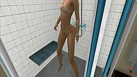 Hey, check out this wet teen in the shower scene!
