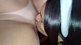 me and bruna carlos making chocolate eggs, look what happened