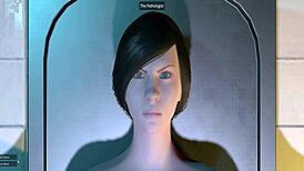 Let's Play the Pathologist - Demo of Hairless Lesbian Fun. Shaved Pussy and Big Tits Await!