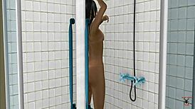 Hey, check out this wet teen in the shower scene!