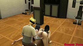 naruto hentai orgy with hinata and sarada getting filled up! 😍