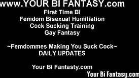 Gay Bisexual Fantasy With Femdom Strapon!
