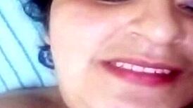 Horny bbw shows tits and vagina on video call 😍