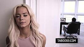 Petite teen 18+ stepsister elsa jean gets her wet pussy banged by big cock stepbrother