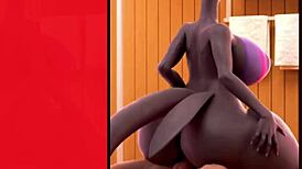 sultry salazzle in a fantasy hmv pmv scene