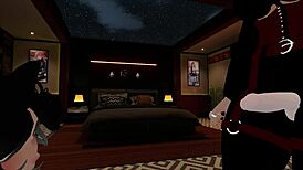 A fake cop receives a deepthroat blowjob from a femboy in the office.