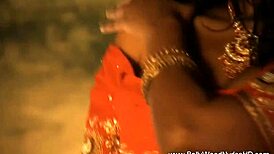 loving her exotic indian body while she dances naked in wild moves