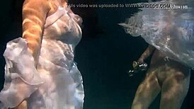 Polcharova and Siskina, Wet Horny Underwater Lesbians