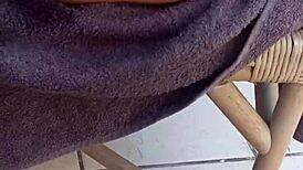 velvet rain pleasures herself with huge toys on balcony