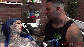 why does australian beauty amber luke keep getting new nose tattoos?