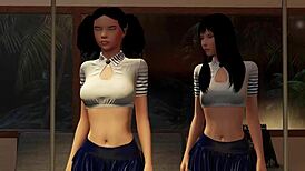 Wow! The Whore Game Episode 1 with Asian Femdom Lesbians is Wild!