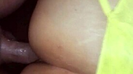 Wife bent over in stockings for doggy style fucking