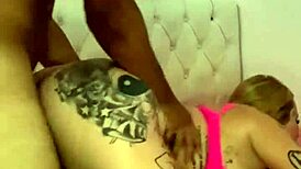 i'm the blonde girlfriend with tattoos, leaking my interracial sex with my friend's lover online