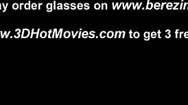 amazing 3d slutty blonde babe gets pussy and assfucked by two guys 😍