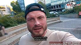 Skinny German Teen 18+ with Natural Tits Picked Up on Street