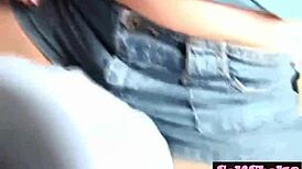 POV Teen Dry Humps Dude Over Jeans with Teasing Moves and Dirty Talk