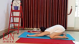 i’m so into nude yoga with regina noir, oops!