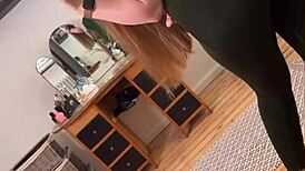 Super Thick Redhead Nerd Tries On New Spandex Leggings