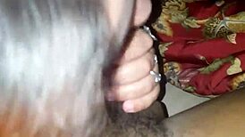 netflix and chill turns freaky with latina blowjob on big black cock